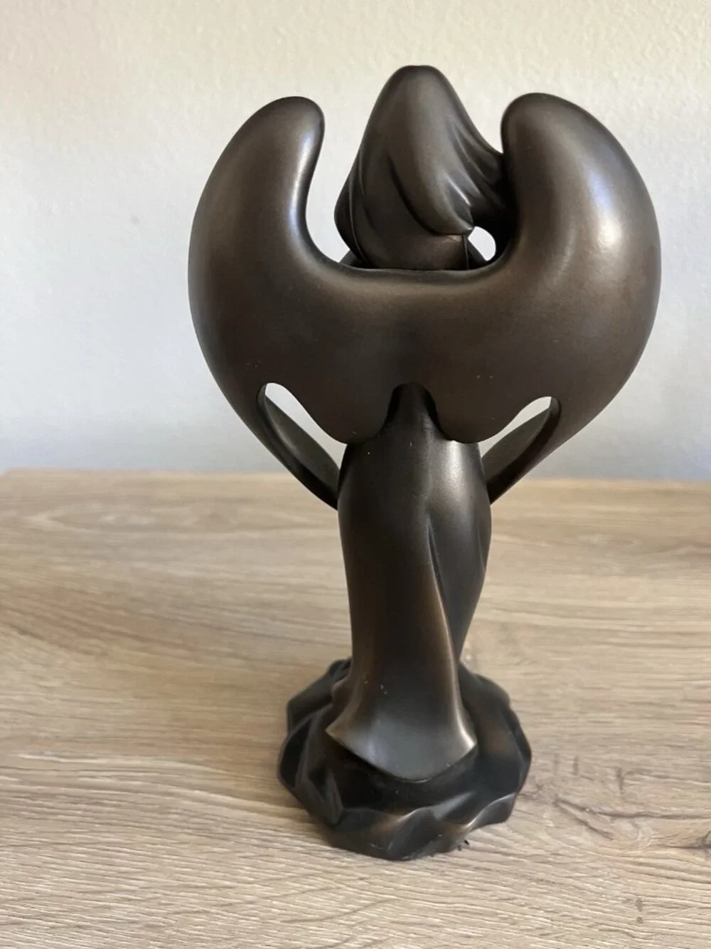 Vintage Party Lite Tea Light Angel Christmas Bronze Finish 8-1/4